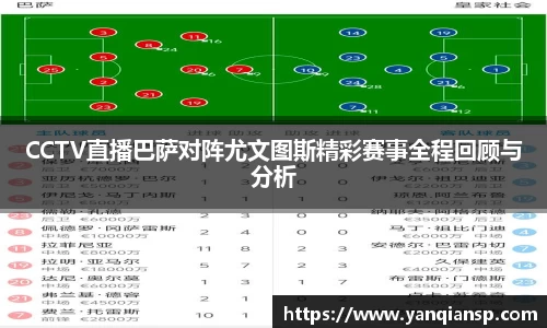 CCTV直播巴萨对阵尤文图斯精彩赛事全程回顾与分析